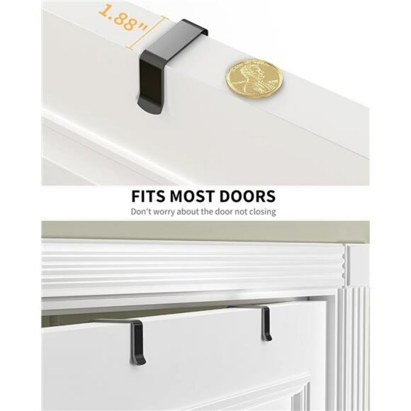 Over Door Pantry Organizer 9 Tier Spice Rack Storage for Kitchen Bathroom - Picture 4 of 7